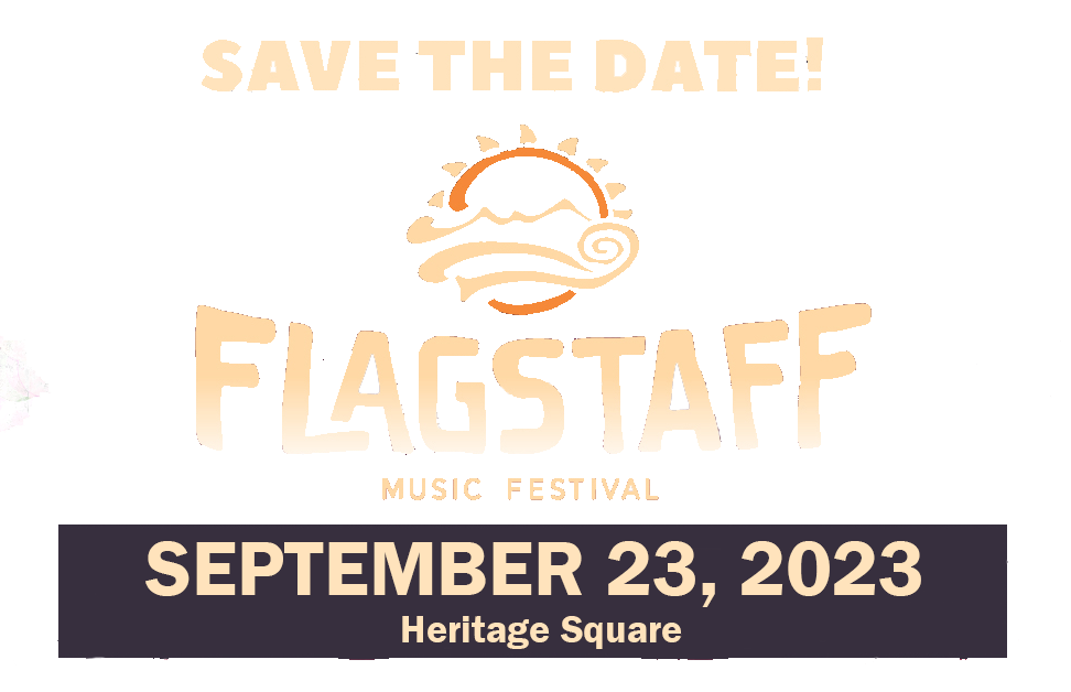 Flagstaff Music Festival Save The Date September 23 on Heritage Square