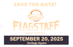 Flagstaff Music Festival Save The Date September 20 on Heritage Square